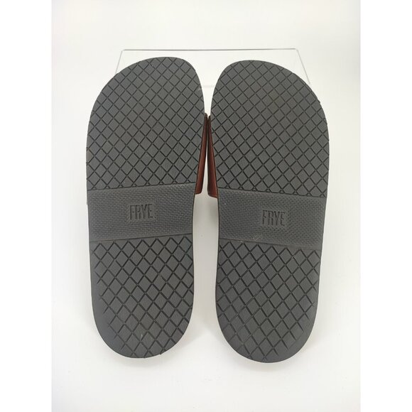 FRYE Men's Brown Leather Slip-On Sandals Size 10 US - Picture 7 of 8